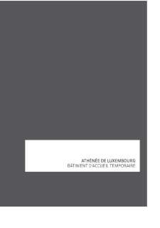 Brochure Athenee Temporaire Luxembourg