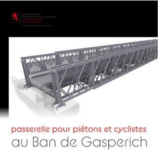 Passerelle pour piétons et cyclistes au Ban de Gasperich