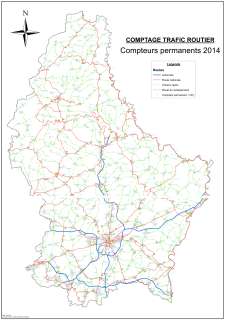 Comptage Trafic Routier - Compteurs permanents 2014