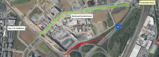 Suppression de la sortie 1 Luxembourg-Gasperich de l'autoroute A3 en direction de Metz