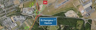 A1: Chantier entre la croix de Gasperich et l’échangeur Hamm (07-10.11.2025)