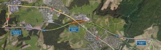 A6: Chantier entre l'échangeur Bridel et l'échangeur Steinfort (11-14.07.2025)