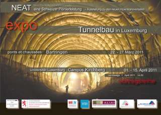 Austellung NEAT / Tunnelbau in Luxemburg