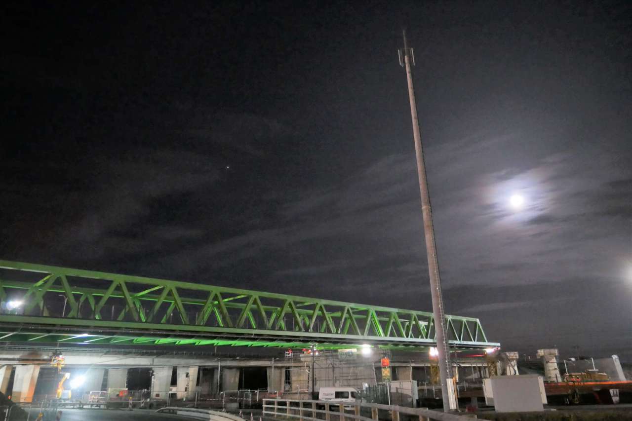 Ouvrage d’art traversant la gare de triage à DudelangeBurange
